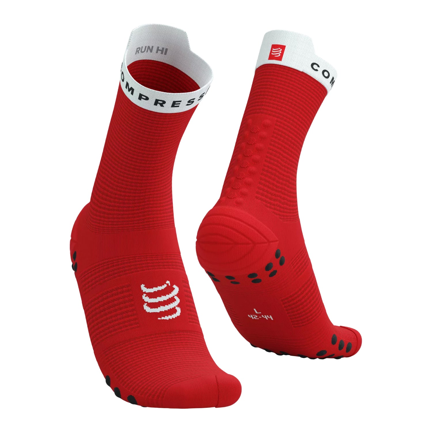 Calcetines de Alto Rendimiento v4.0 – Rojo Blanco | Comodidad, Ventilación y Protección Antiampollas