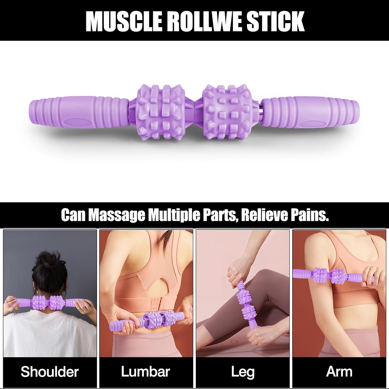 Juego de rodillos de espuma 4 en 1 | masaje de tejido profundo